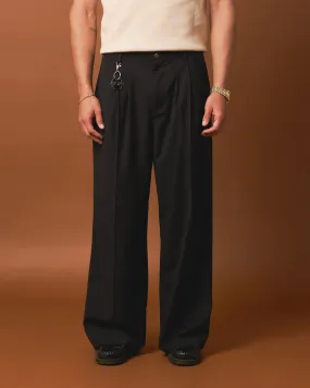 Stylish Black 404 Flare Trousers for Men/Women