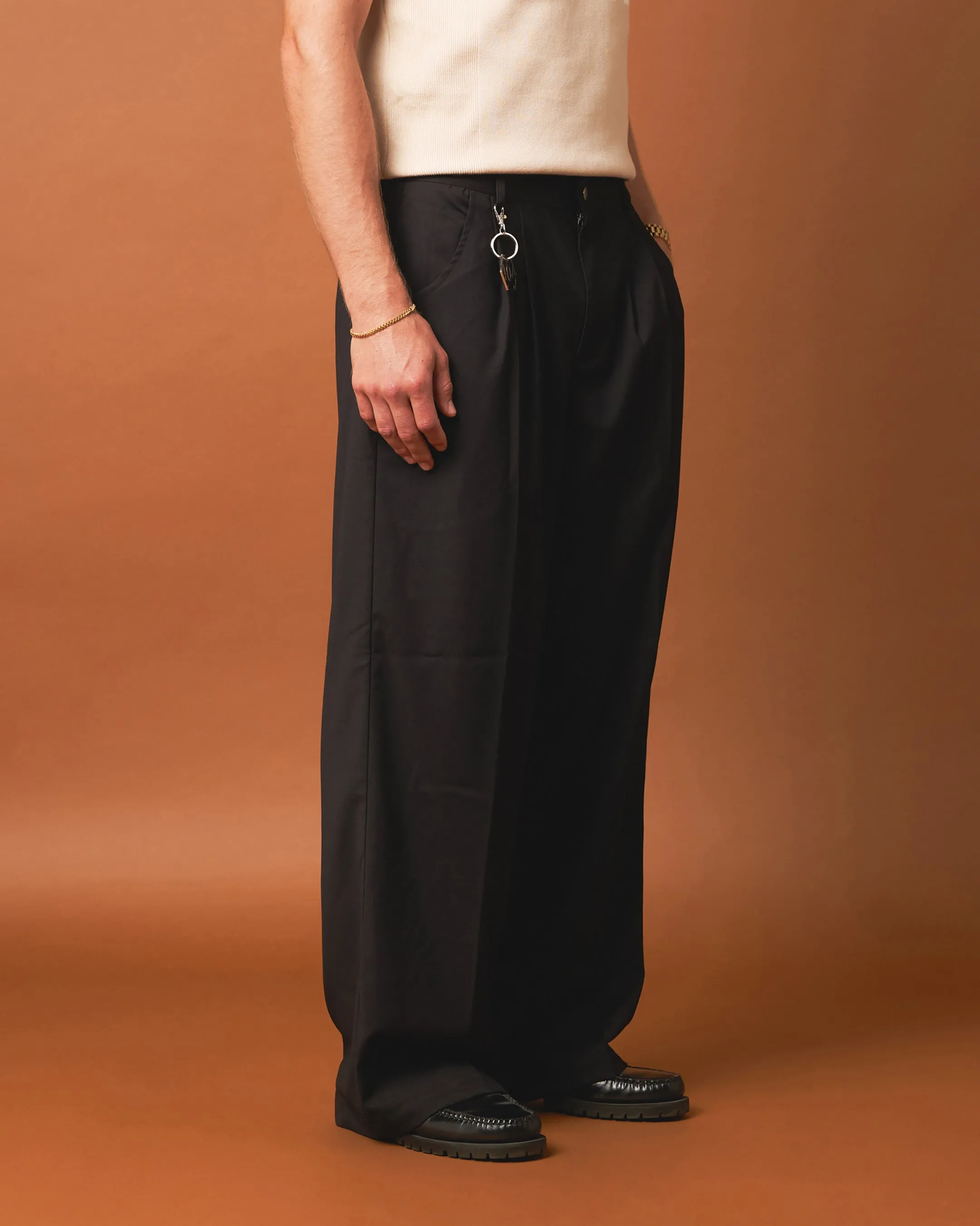 Stylish Black 404 Flare Trousers for Men/Women