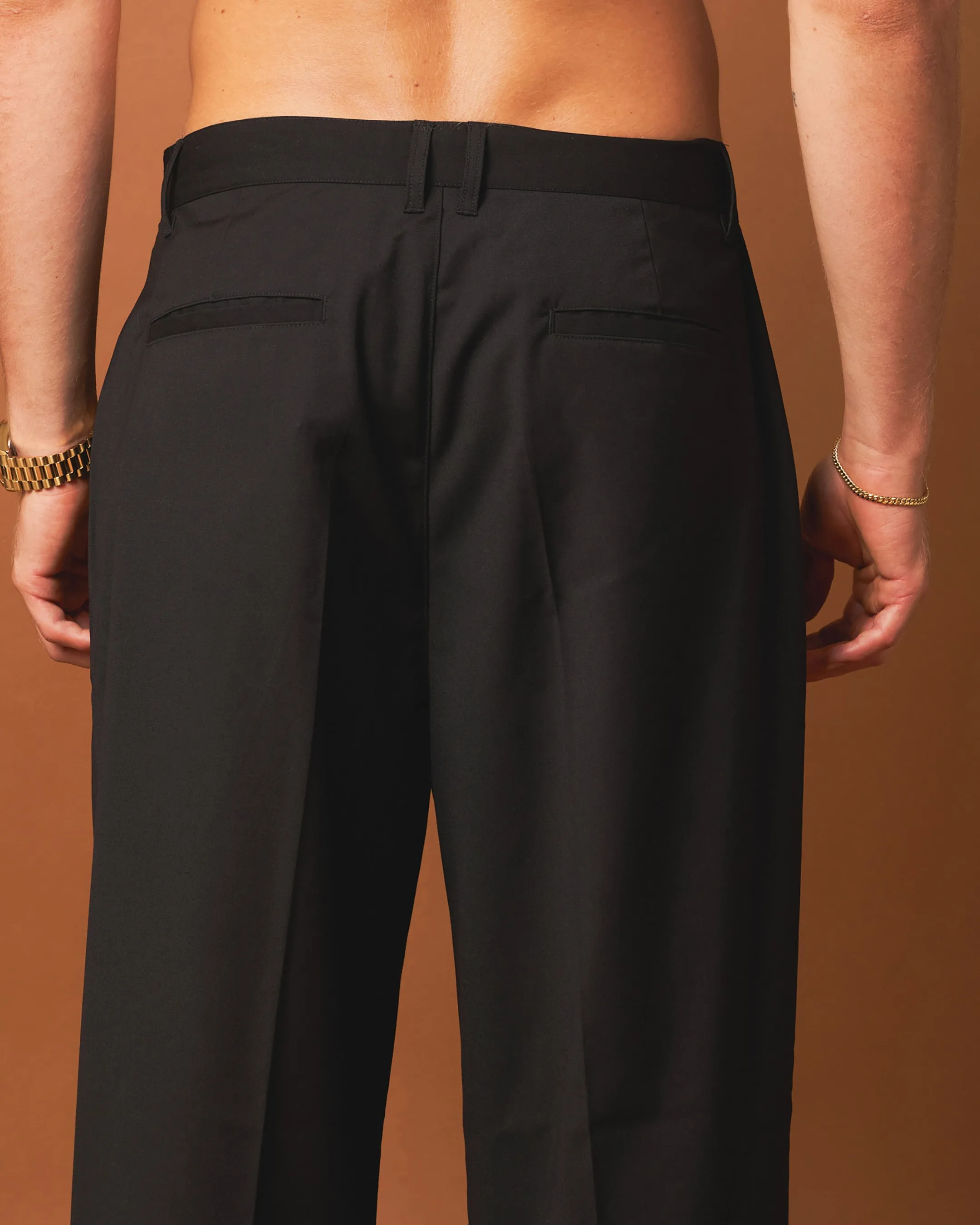 Stylish Black 404 Flare Trousers for Men/Women