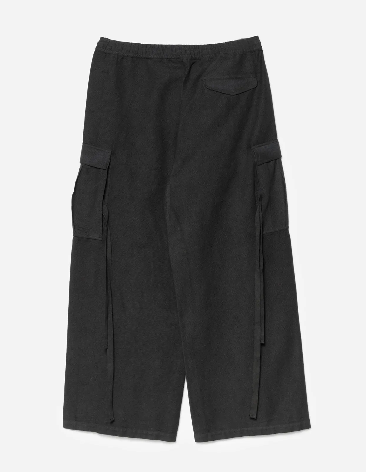 5329 Hakama Cargo Track Pants Black