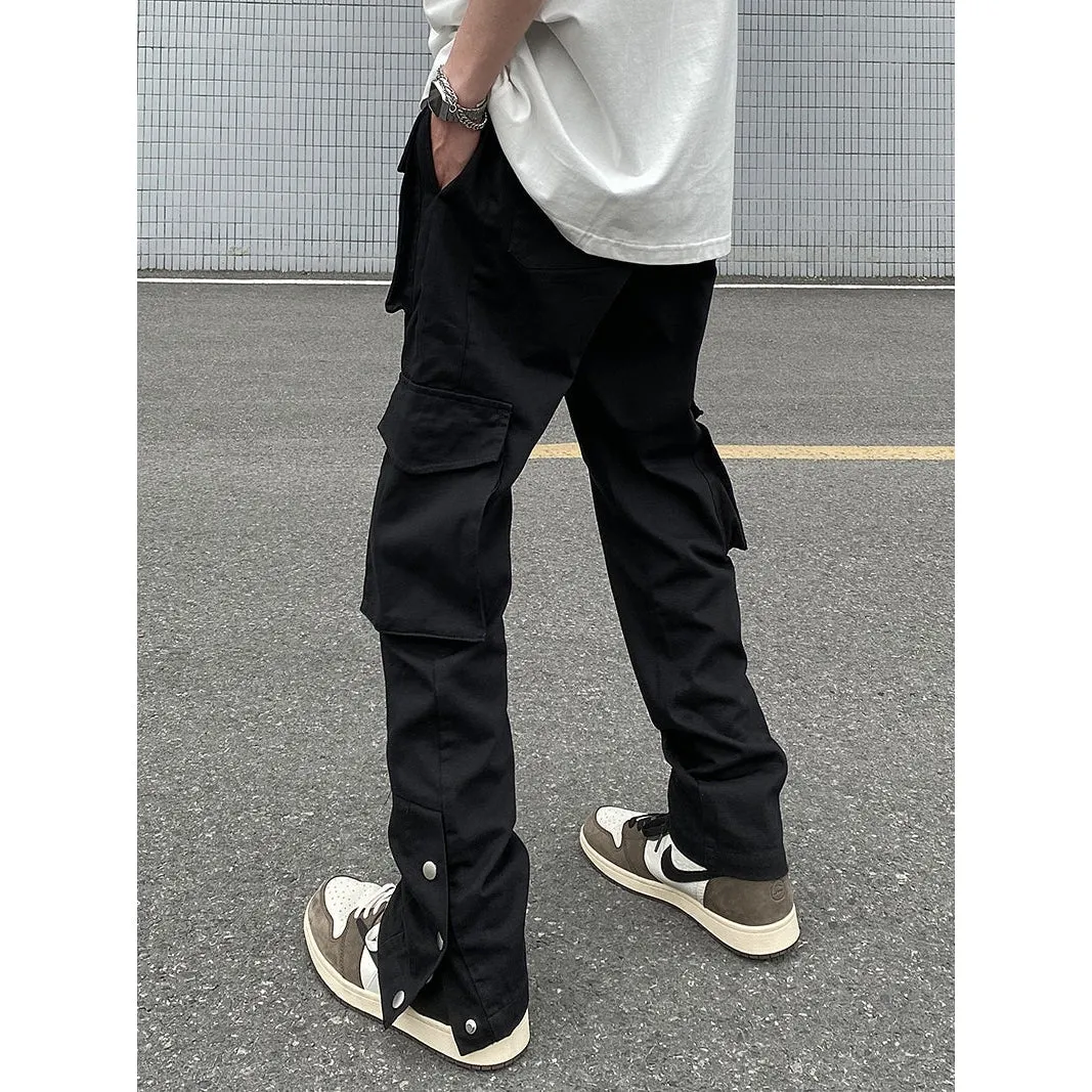 Adjustable Drawstring Hem Pants