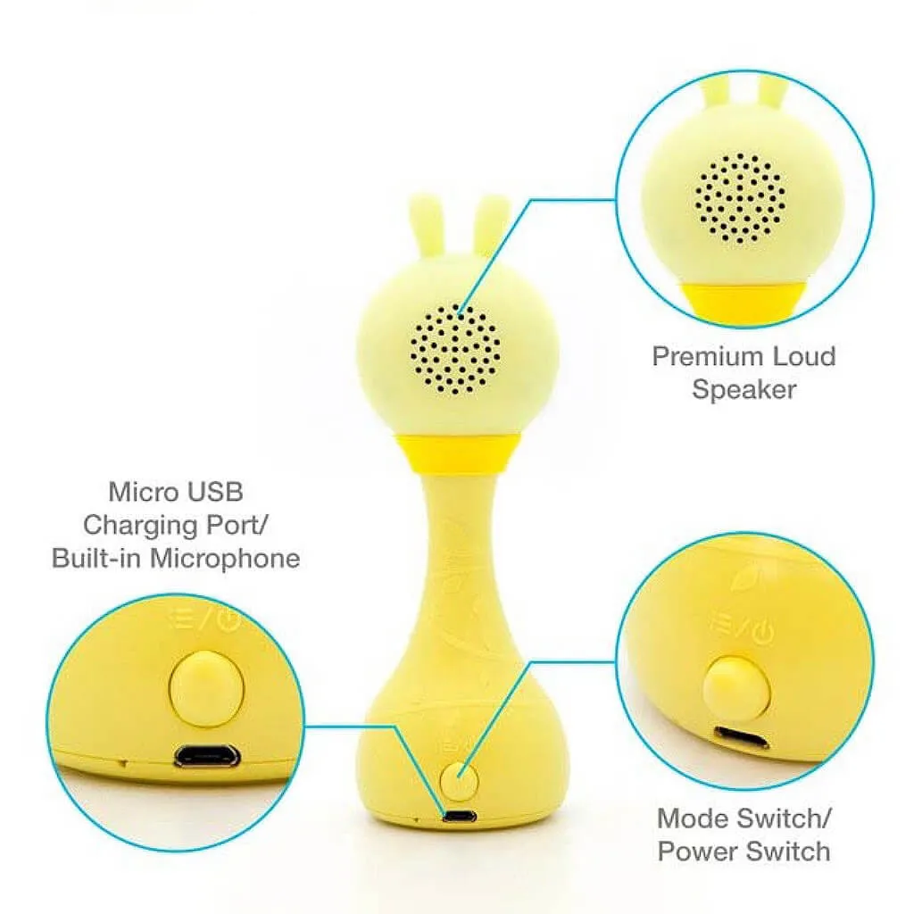 Alilo Smart Bunny Baby Rattle Yellow