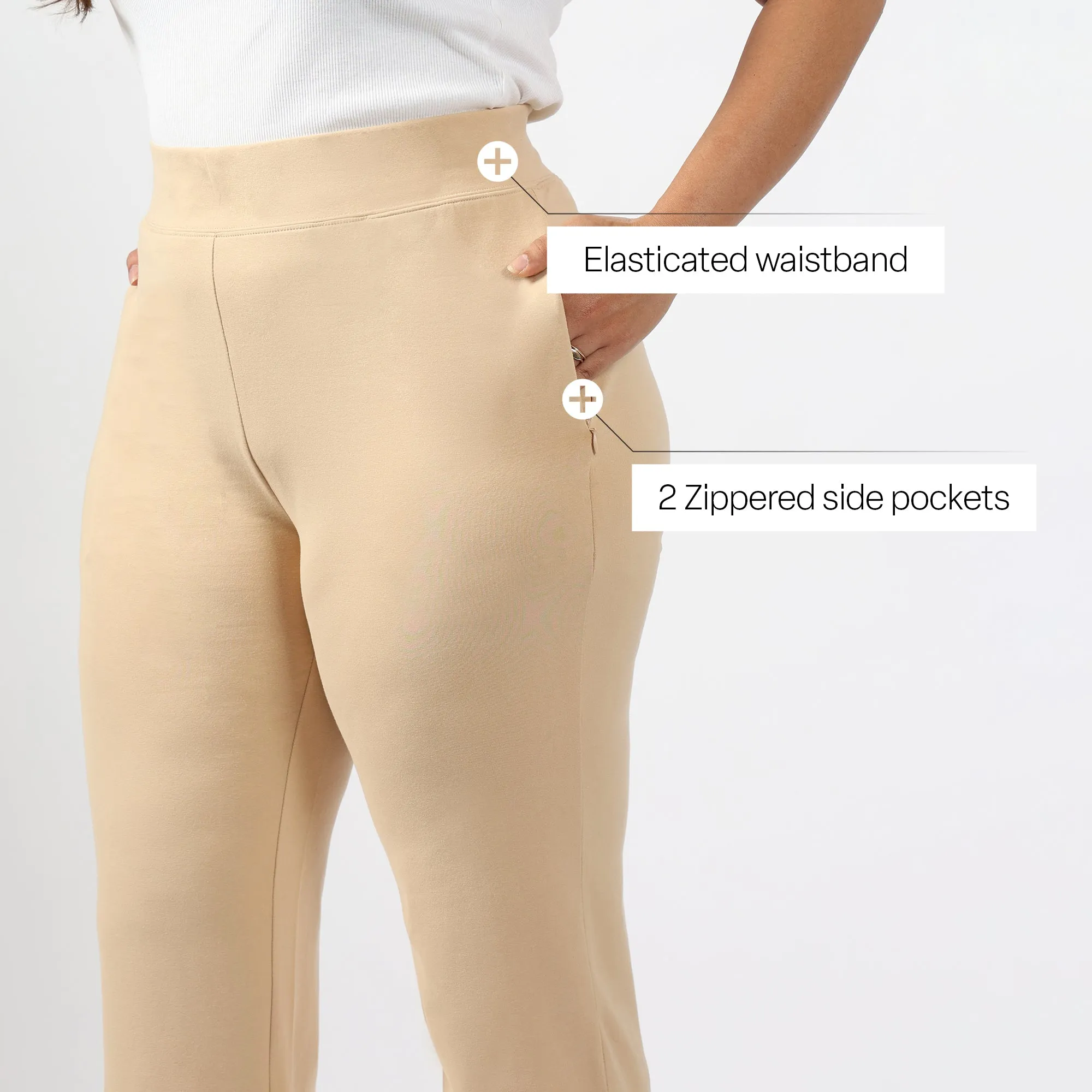 AM:PM Cotton Straight Pants