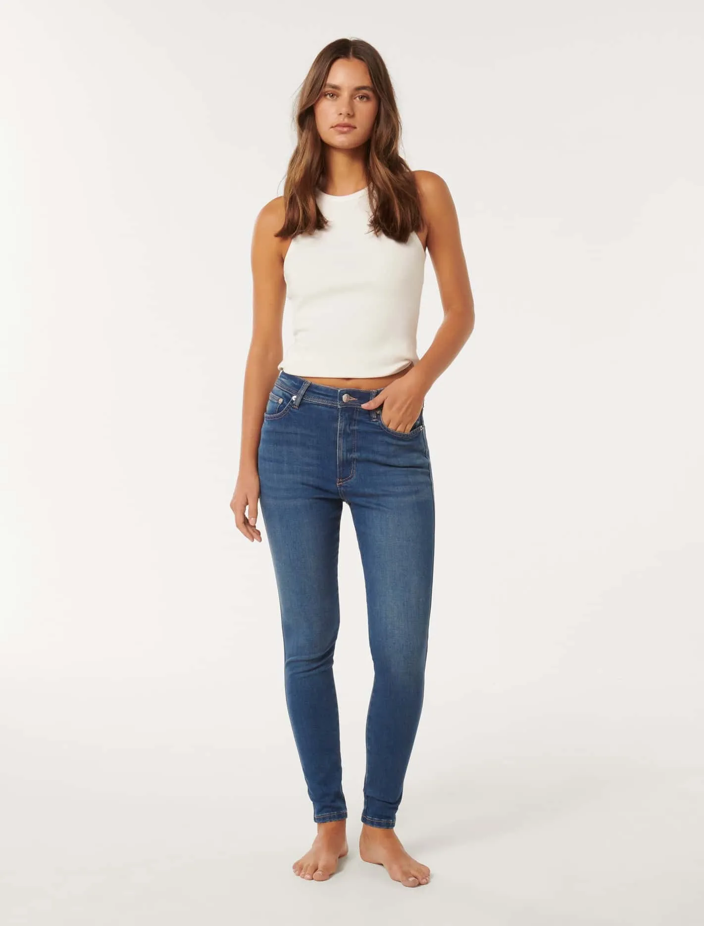 Ashley Mid-Rise Skinny Jeans