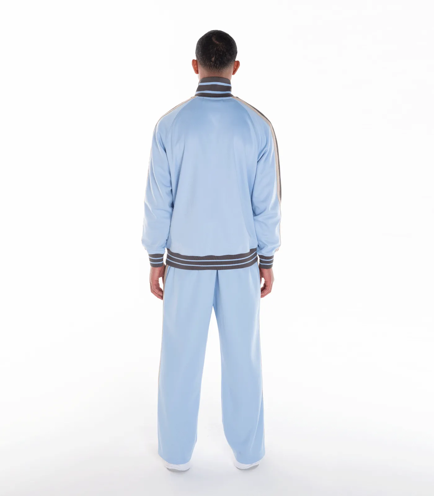 ASTRO PLEATED TRACK PANTS - BLUE