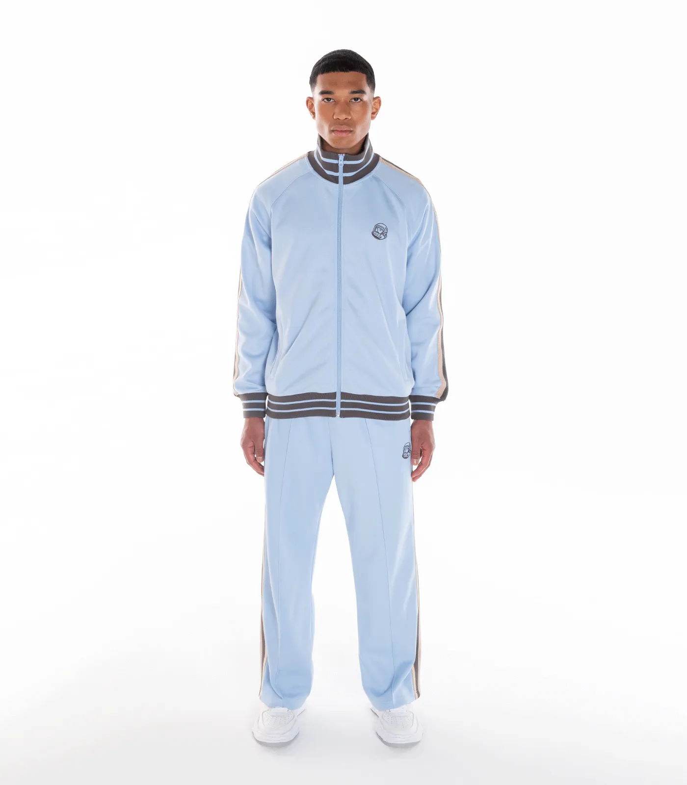 ASTRO PLEATED TRACK PANTS - BLUE