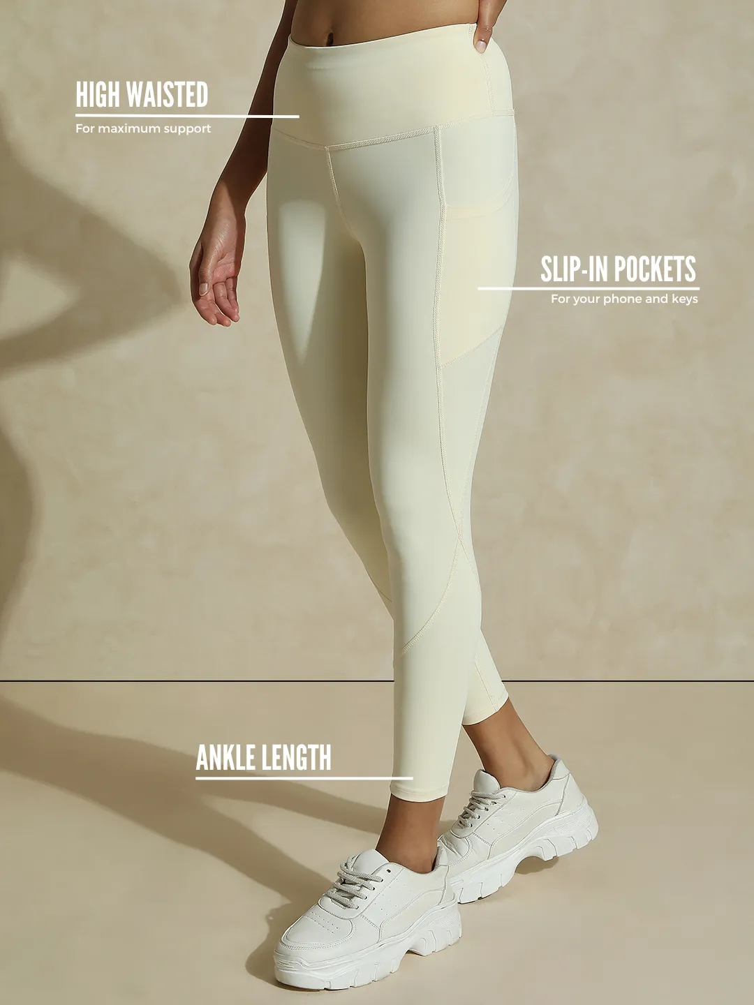 Aura Leggings Ecru