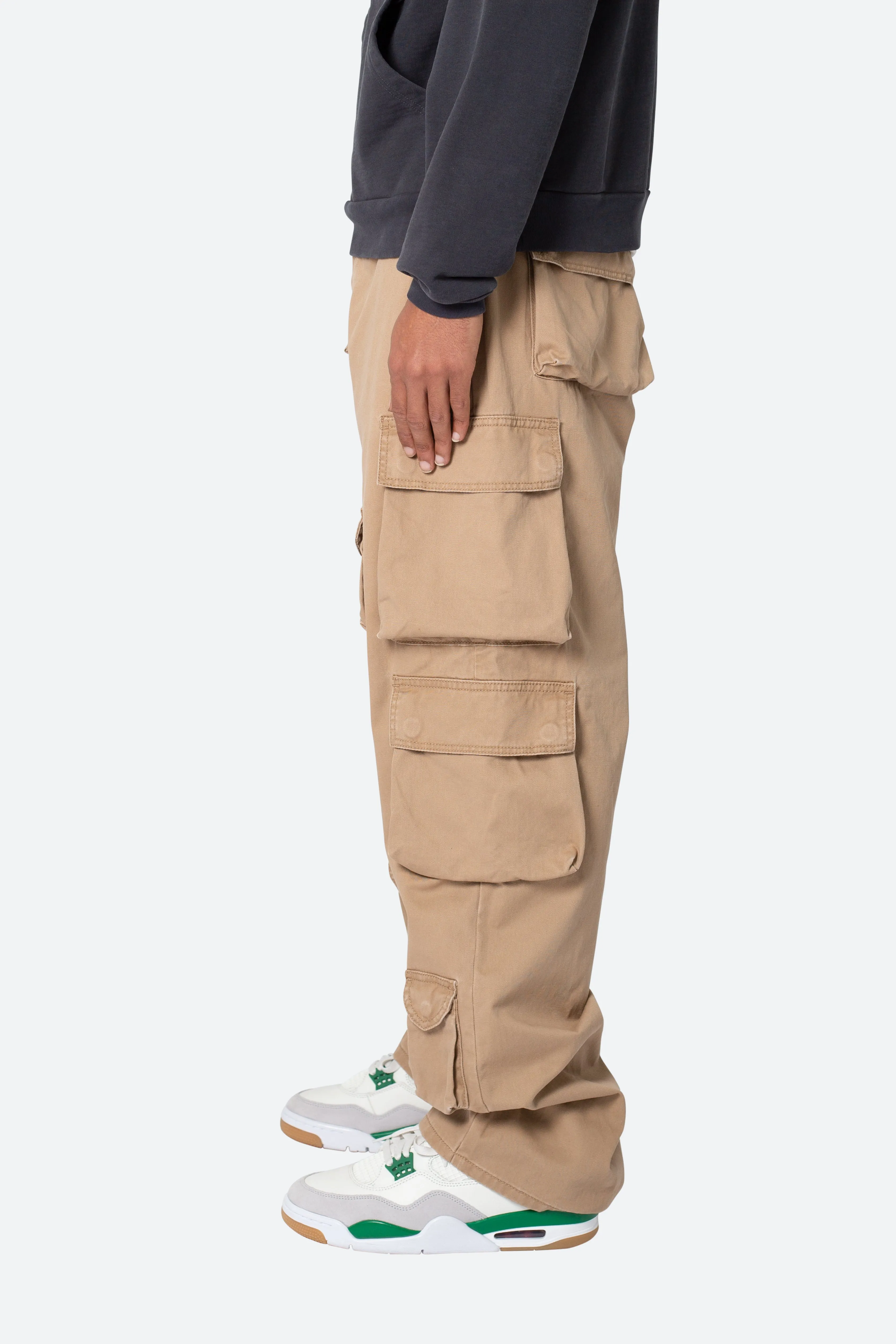 Baggy Cargo Pants - Khaki