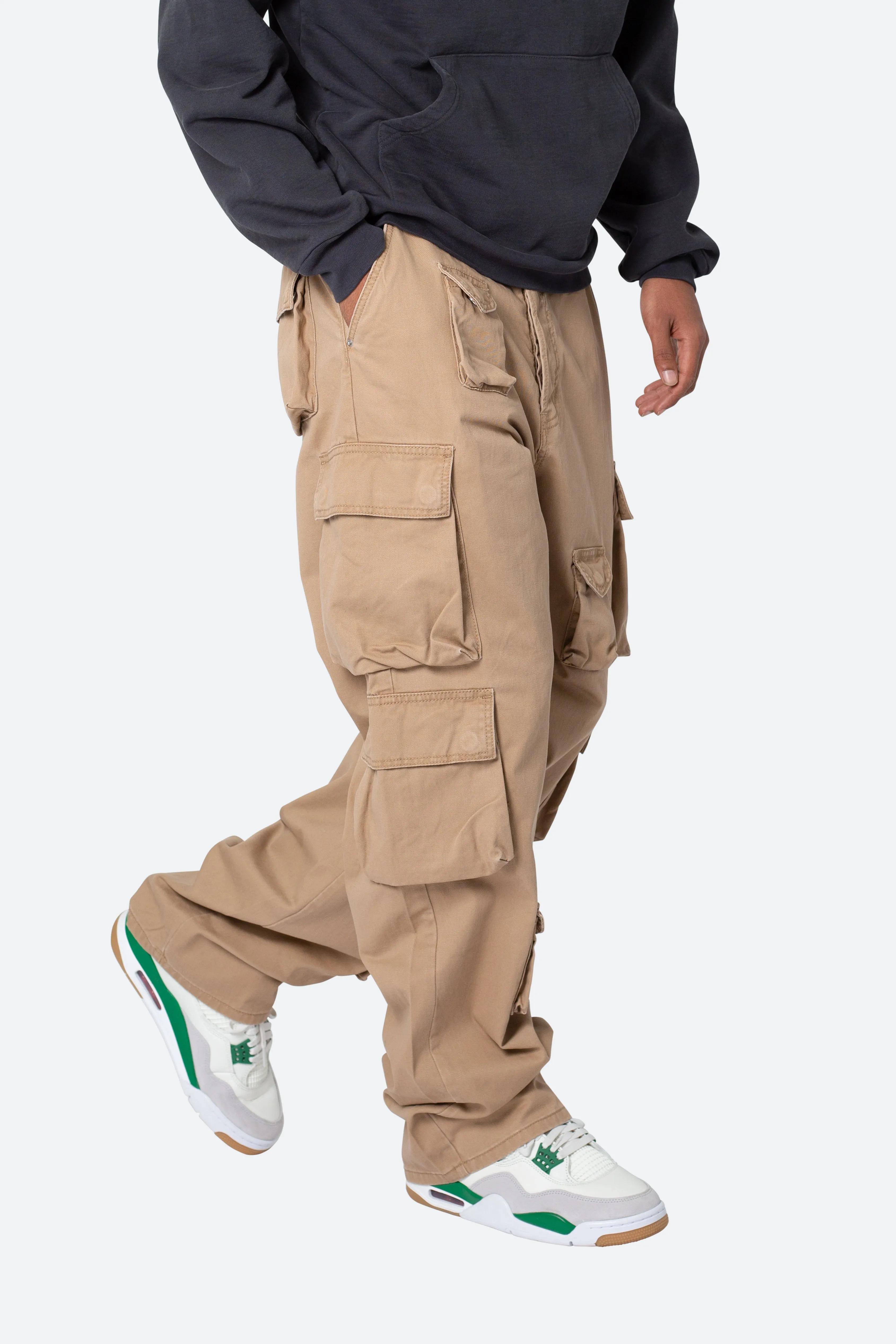 Baggy Cargo Pants - Khaki