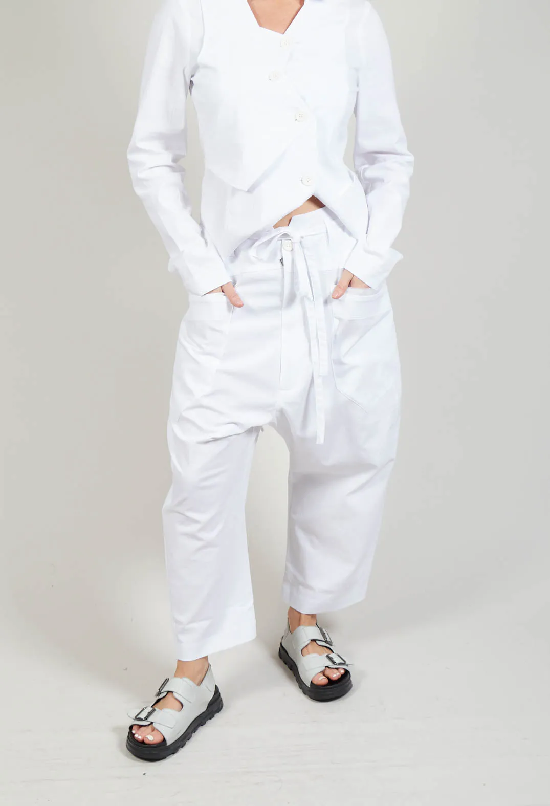 Balloon Trousers in White