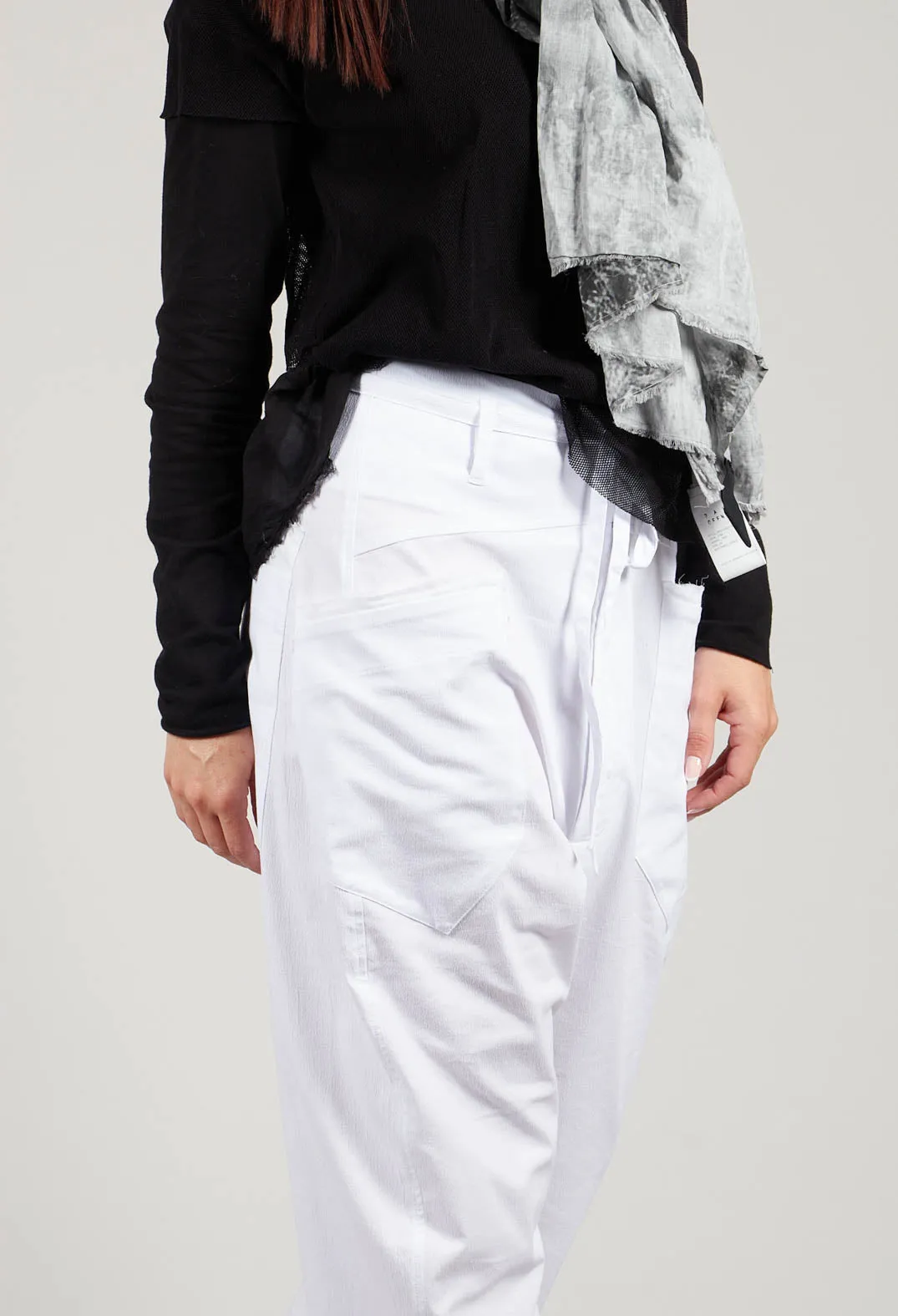 Balloon Trousers in White