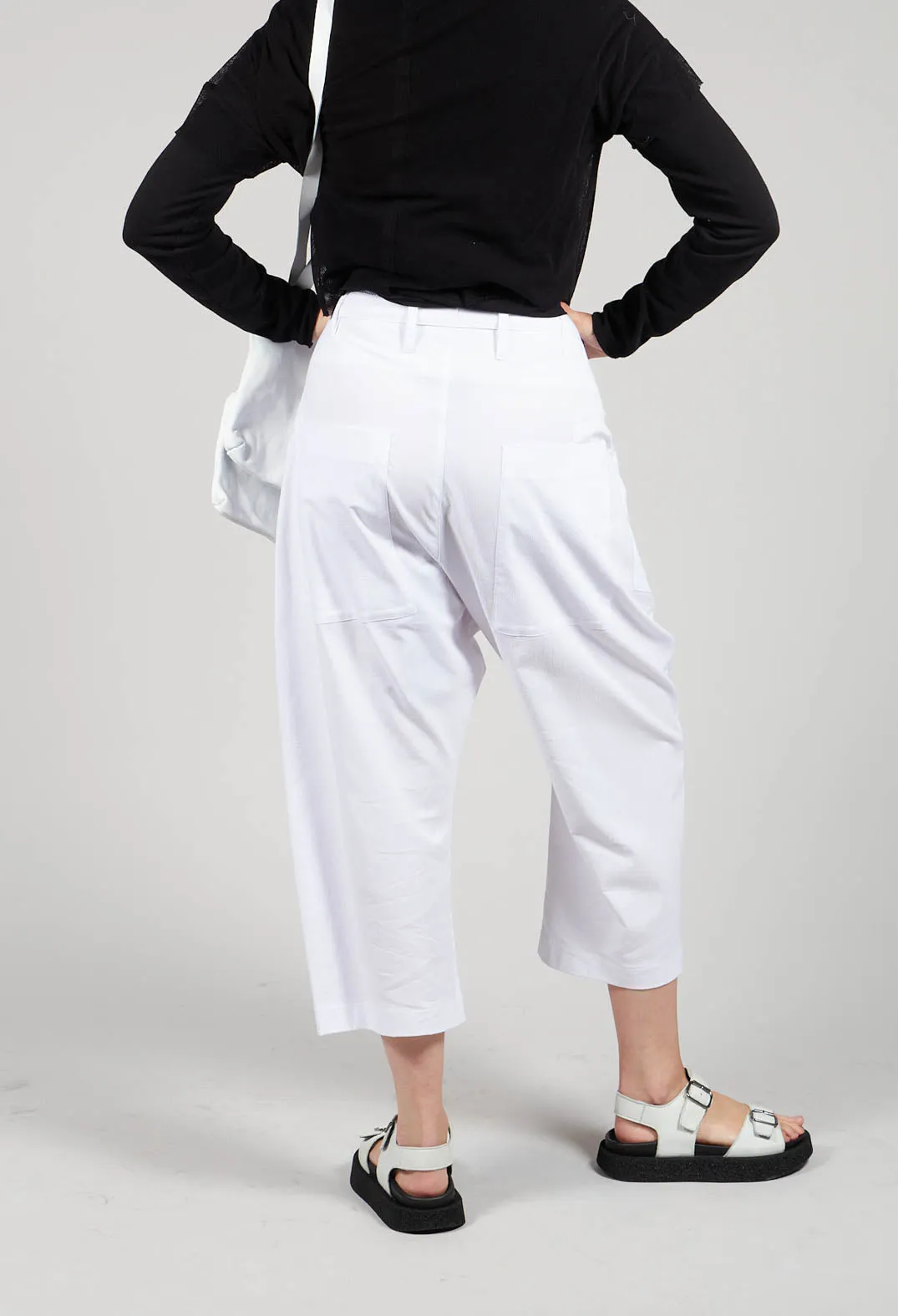 Balloon Trousers in White