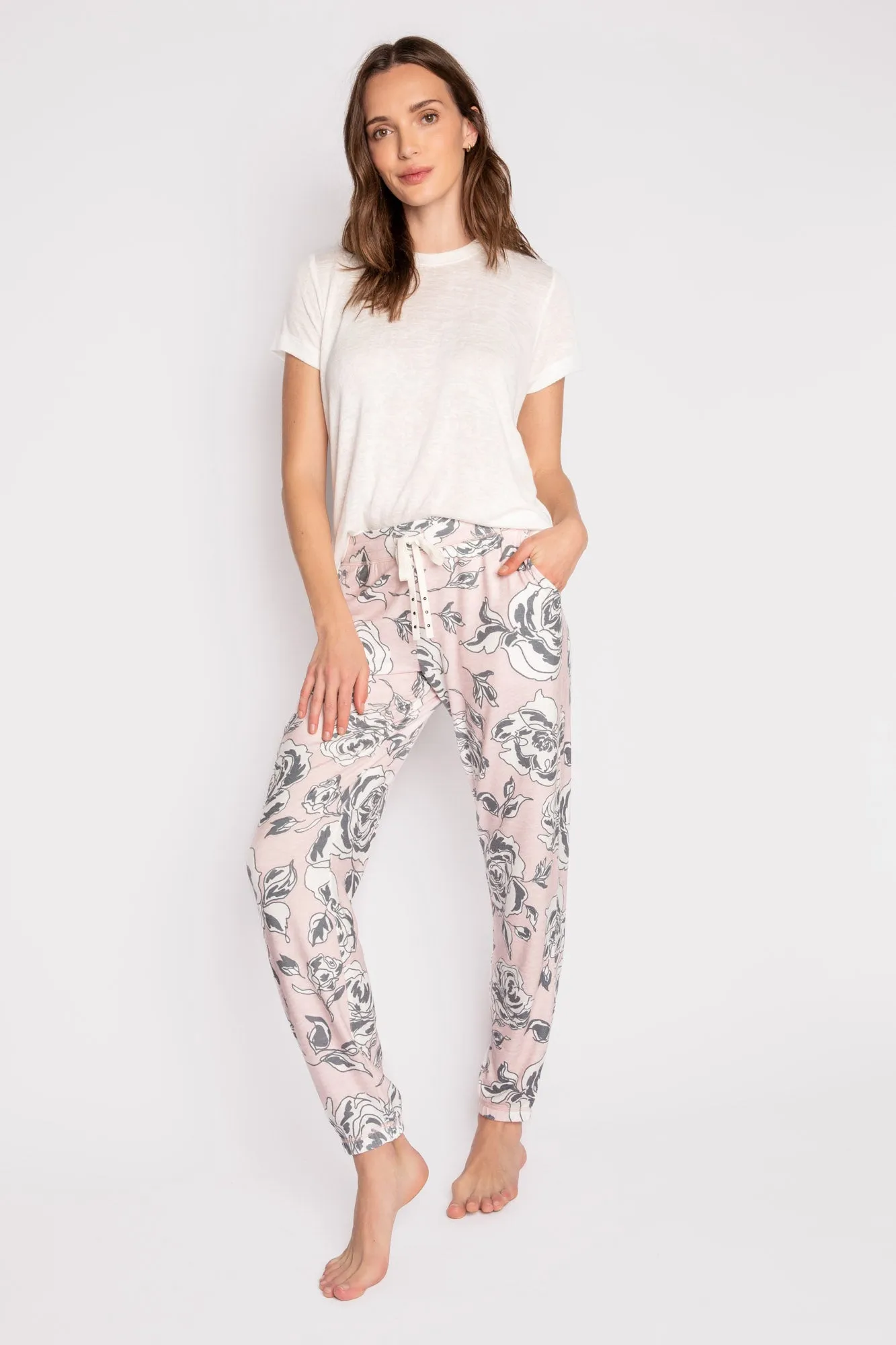 Banded Cinema Floral Pant