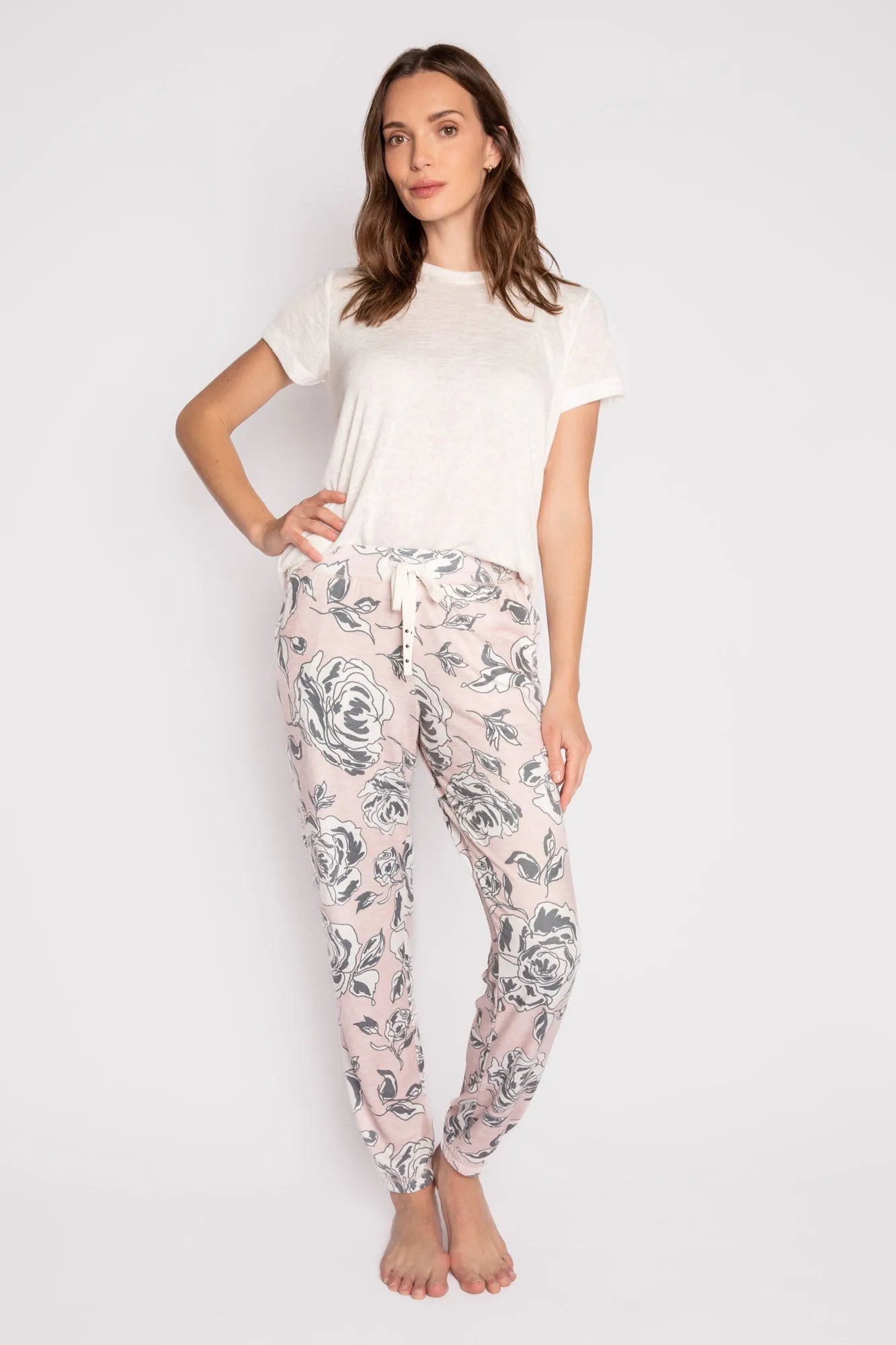 Banded Cinema Floral Pant