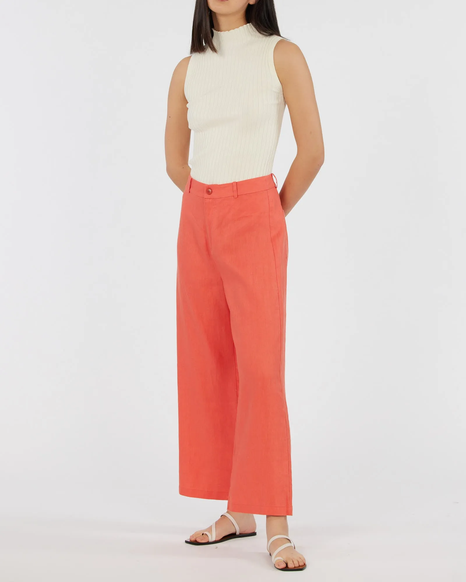 Barossa Linen Pant - Poppy