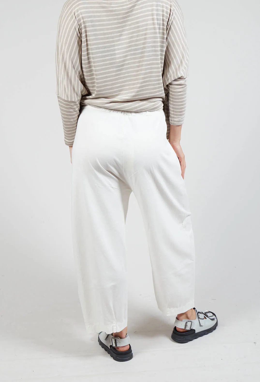 Bianco U Trousers In Mandorla