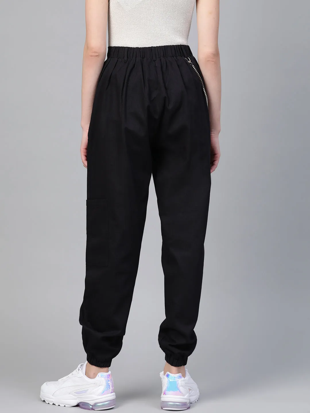 Black Hip-Hop Streetwear Cargo Pants