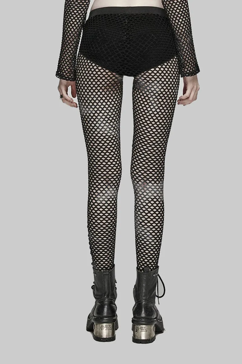 Bleached Bones Fishnet Leggings