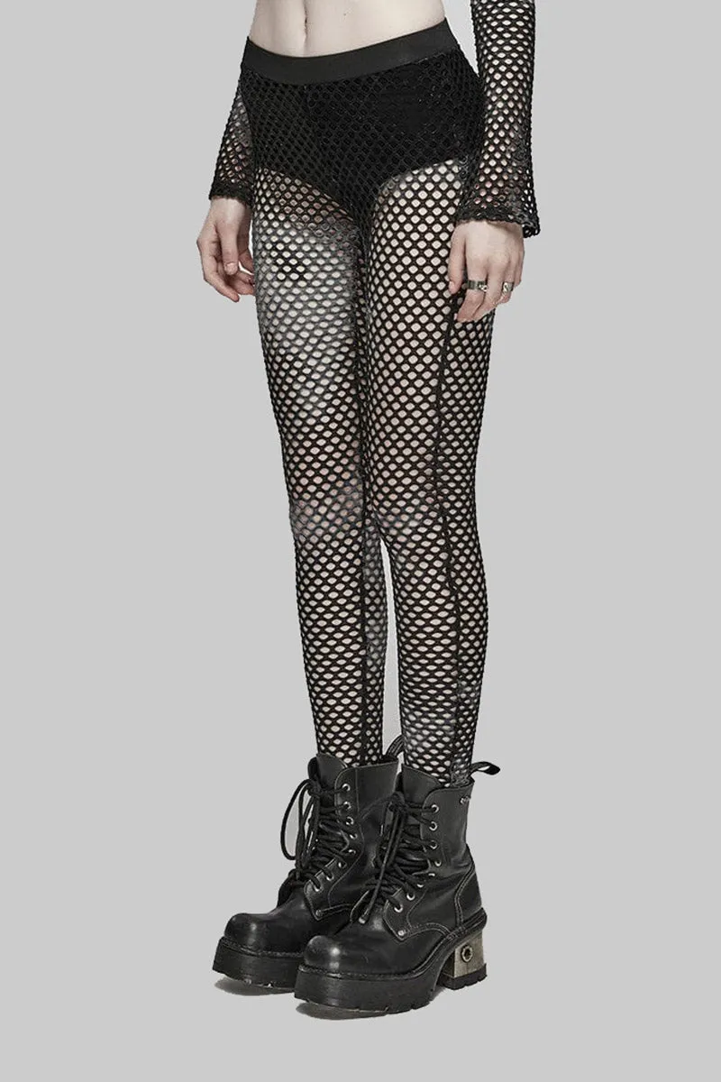 Bleached Bones Fishnet Leggings