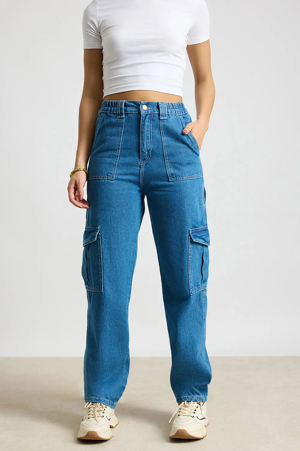 Blue Horizon Cargo Jeans