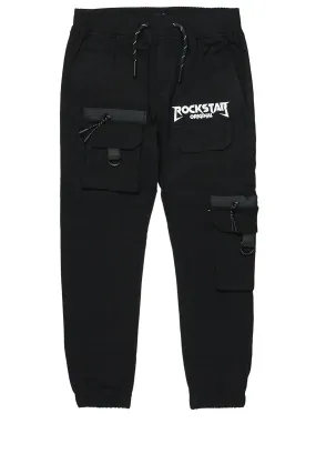 Boys Delling Black Cargo Pants