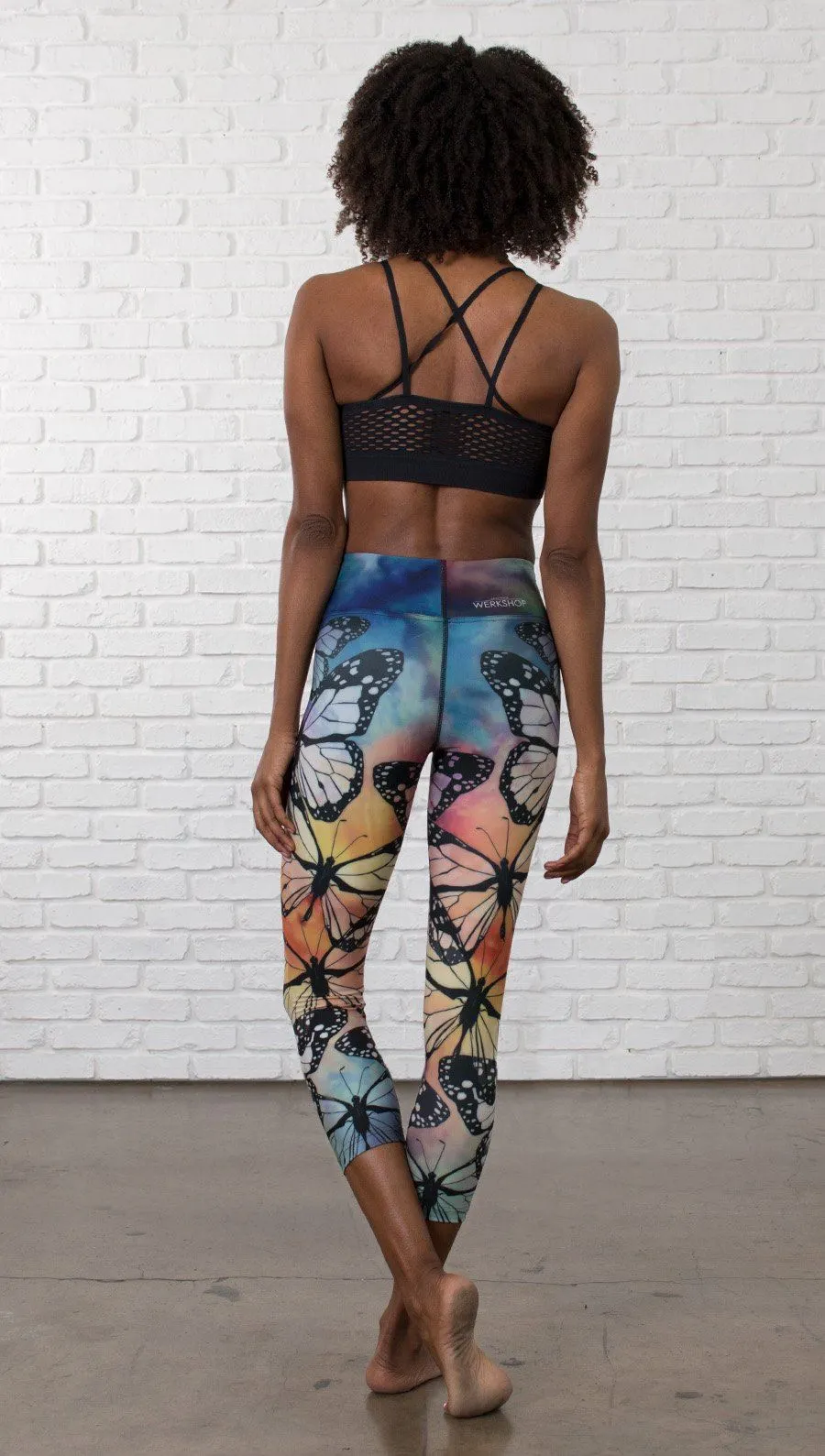 Butterflies - Triathlon Capri Leggings