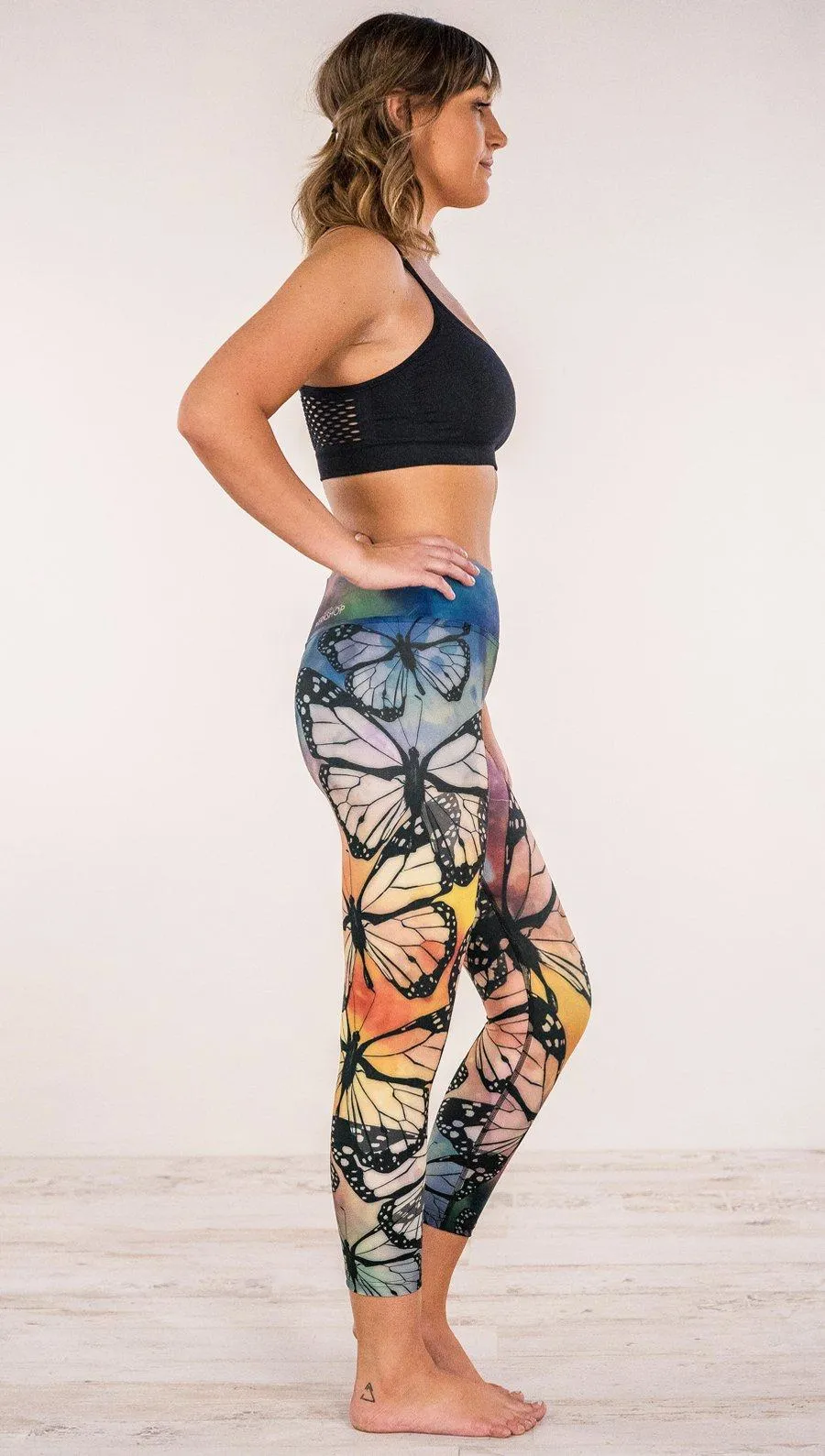 Butterflies - Triathlon Capri Leggings