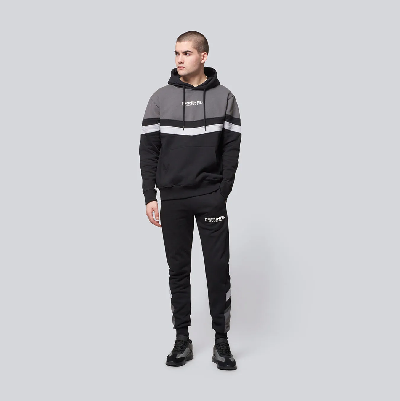 BUXTON TRACK JOGGERS - BLACK