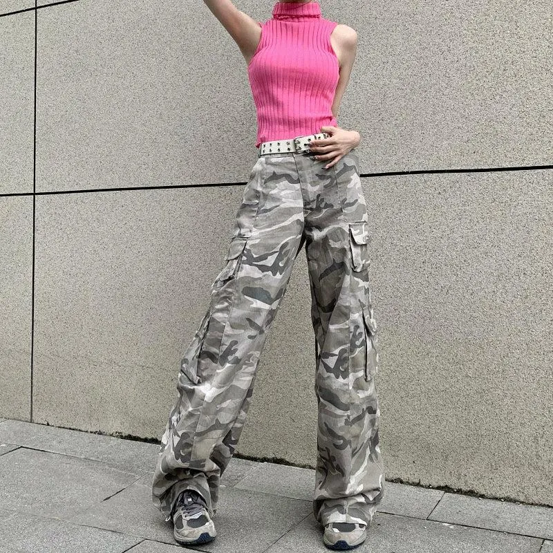 Camouflage Pattern Cargo Pants