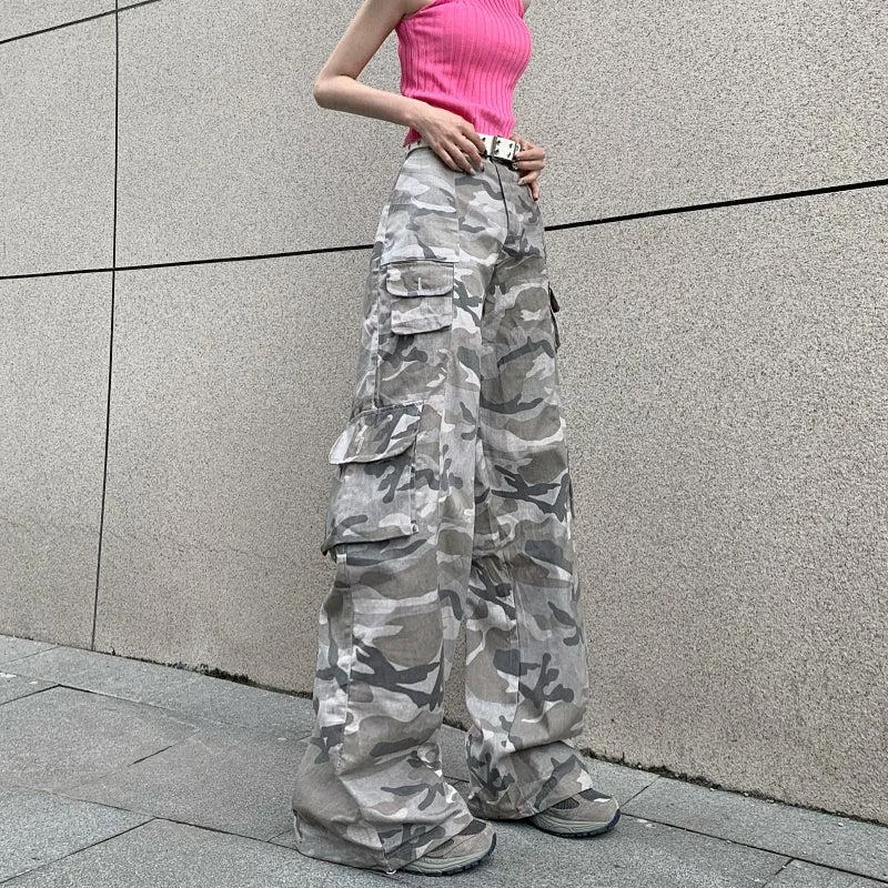 Camouflage Pattern Cargo Pants