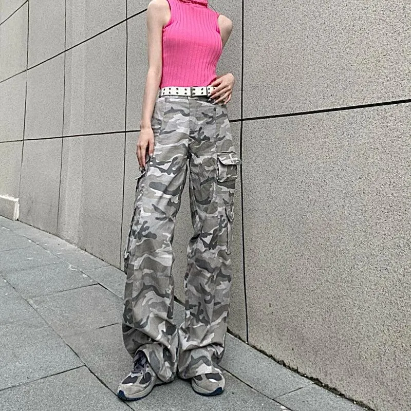 Camouflage Pattern Cargo Pants