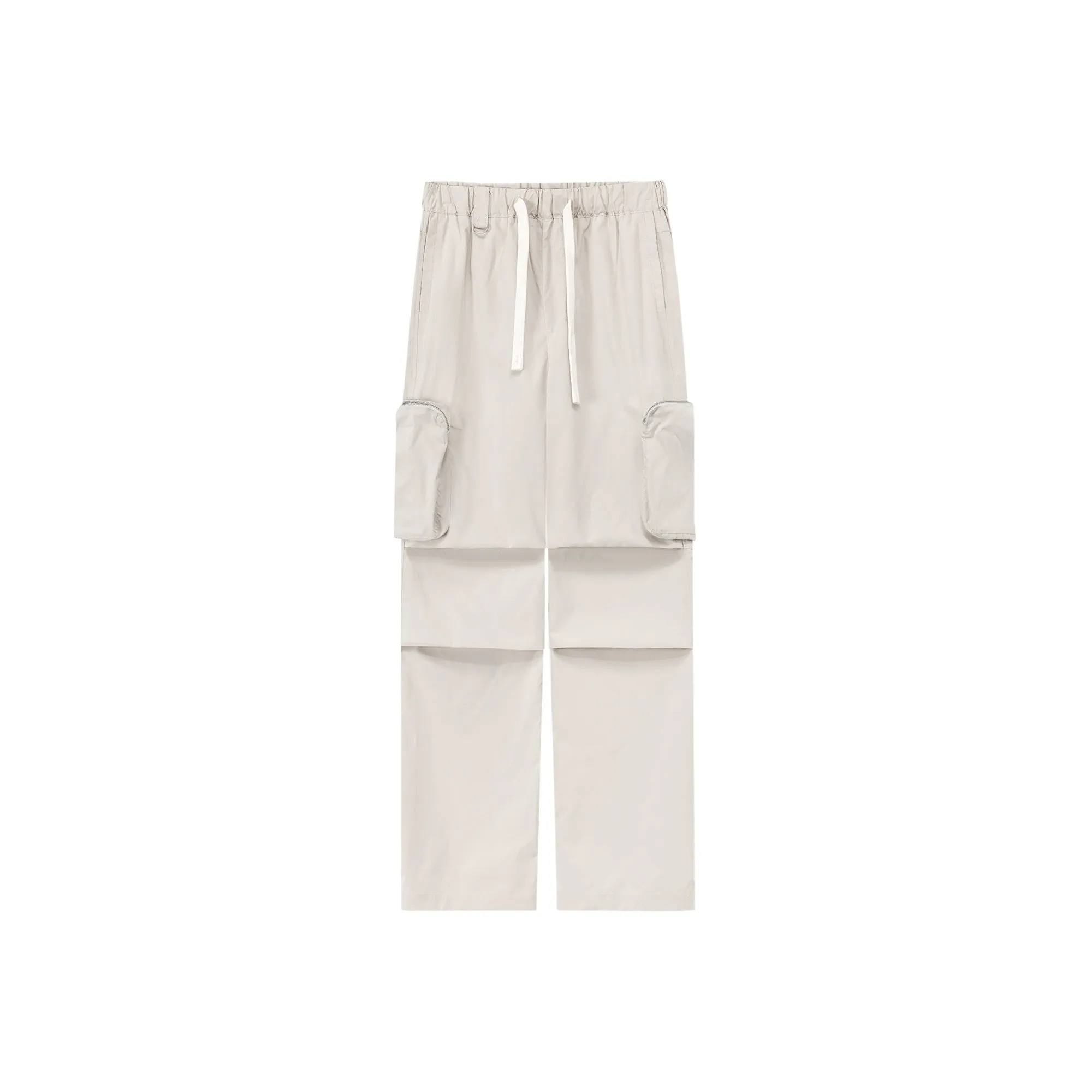 Casual Drawstring Wide Cargo Pants