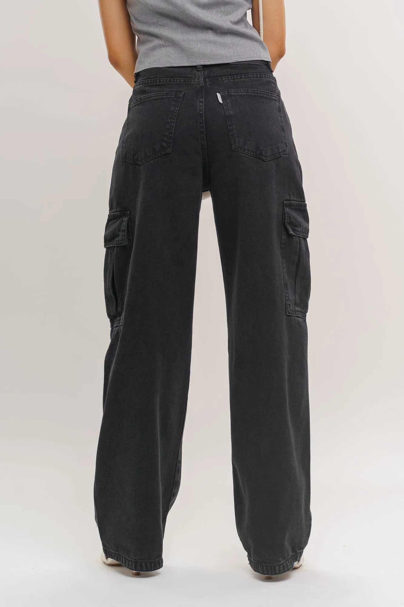 Charcoal Black Cargo Pants