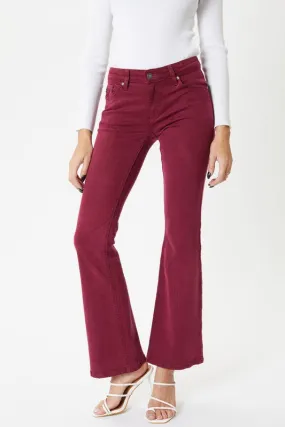 Optimized Title: Kancan Womens Cherry Mid Rise Bootcut Jeans - Flattering Fit & Stylish Comfort