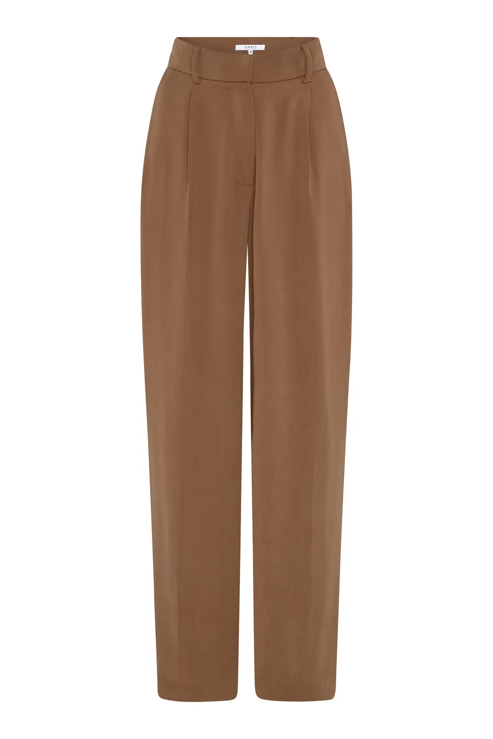 Cinnamon Straight Leg Trousers in Tobacco