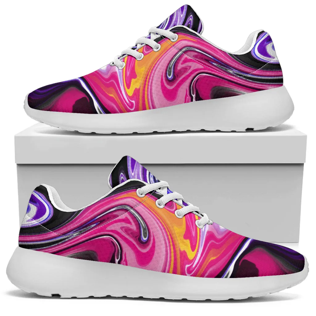 Colorful Marble Sport Sneakers