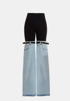 Blue COPERNI Hybrid Denim Trousers - Optimal