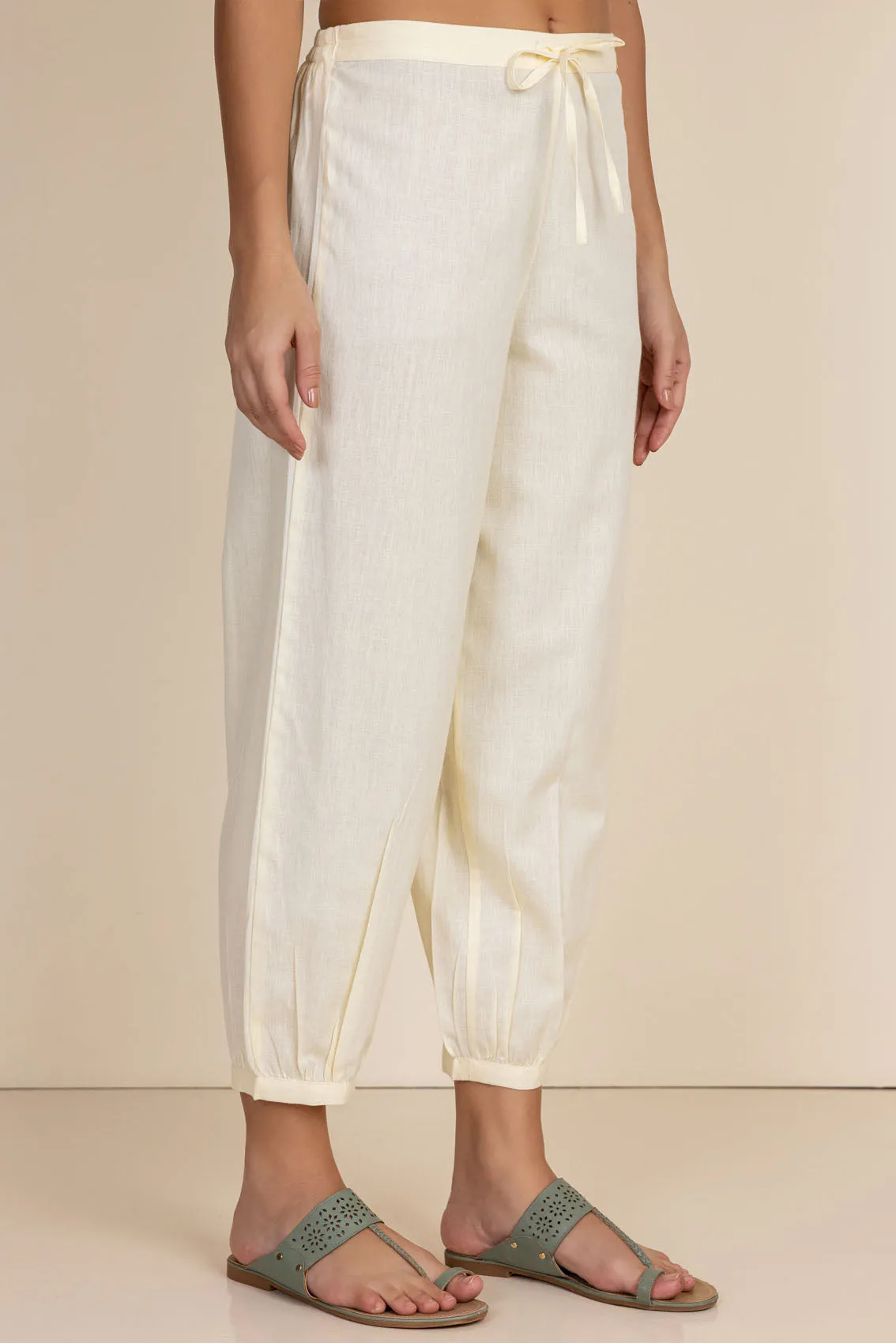 Cream Afghani Trousers