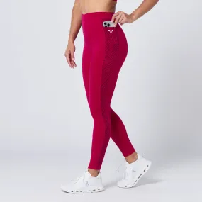 Crossover Leggings 27" - Cerise