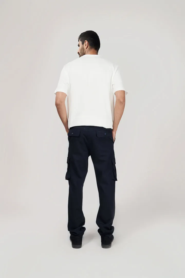 Dark Navy Power-Stretch Cargo Pants