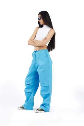 Deep Blue Parachute Pants