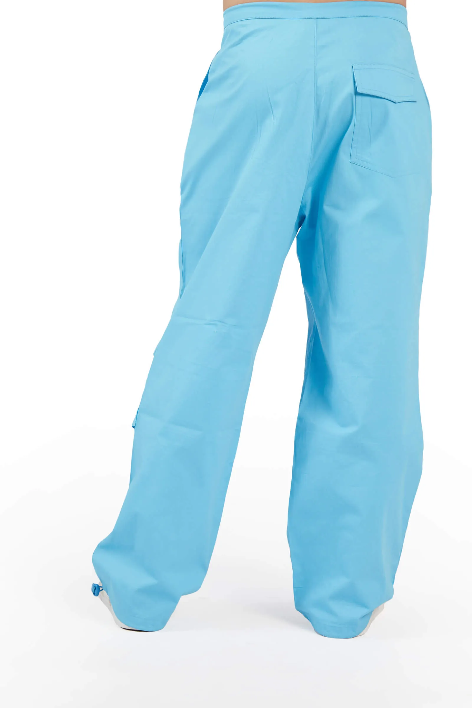 Deep Blue Parachute Pants