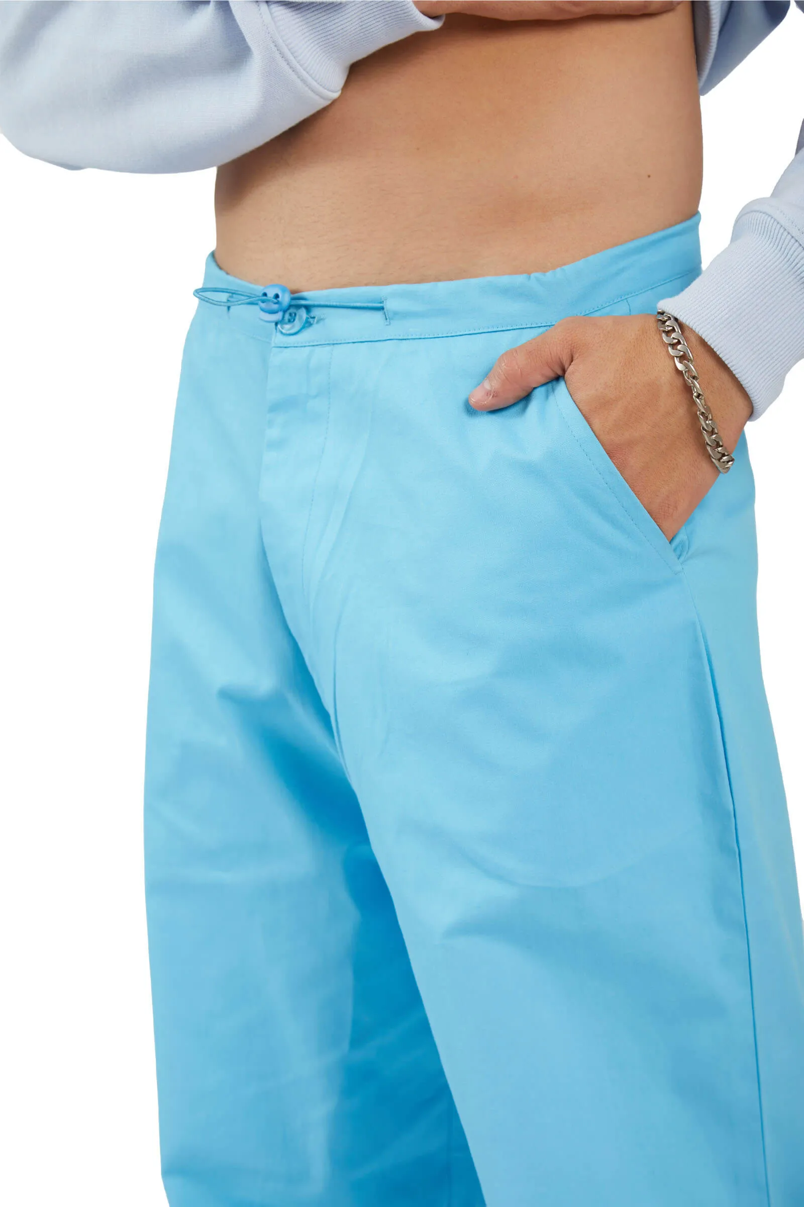 Deep Blue Parachute Pants