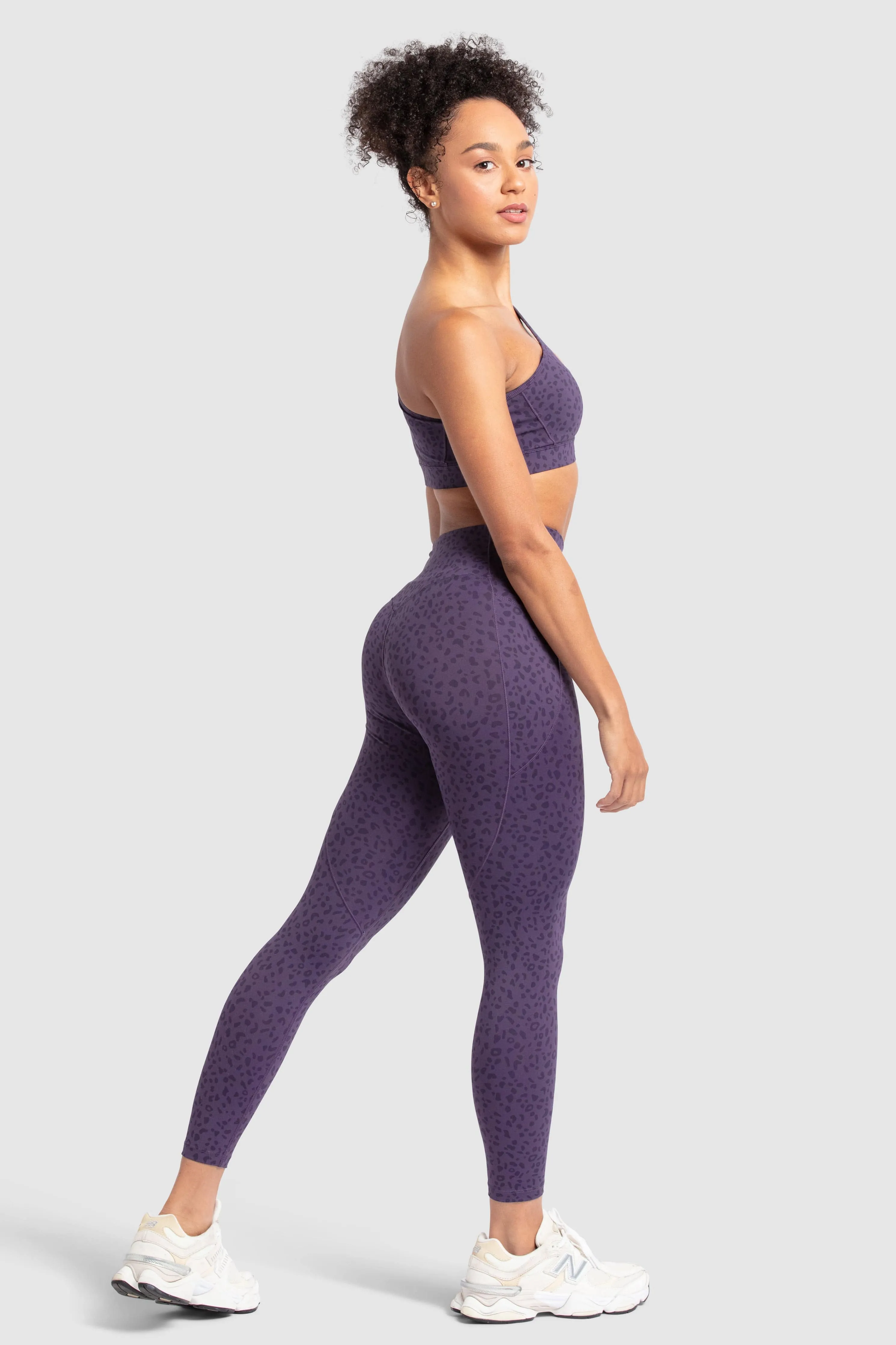 Desire Leggings - Purple Leopard