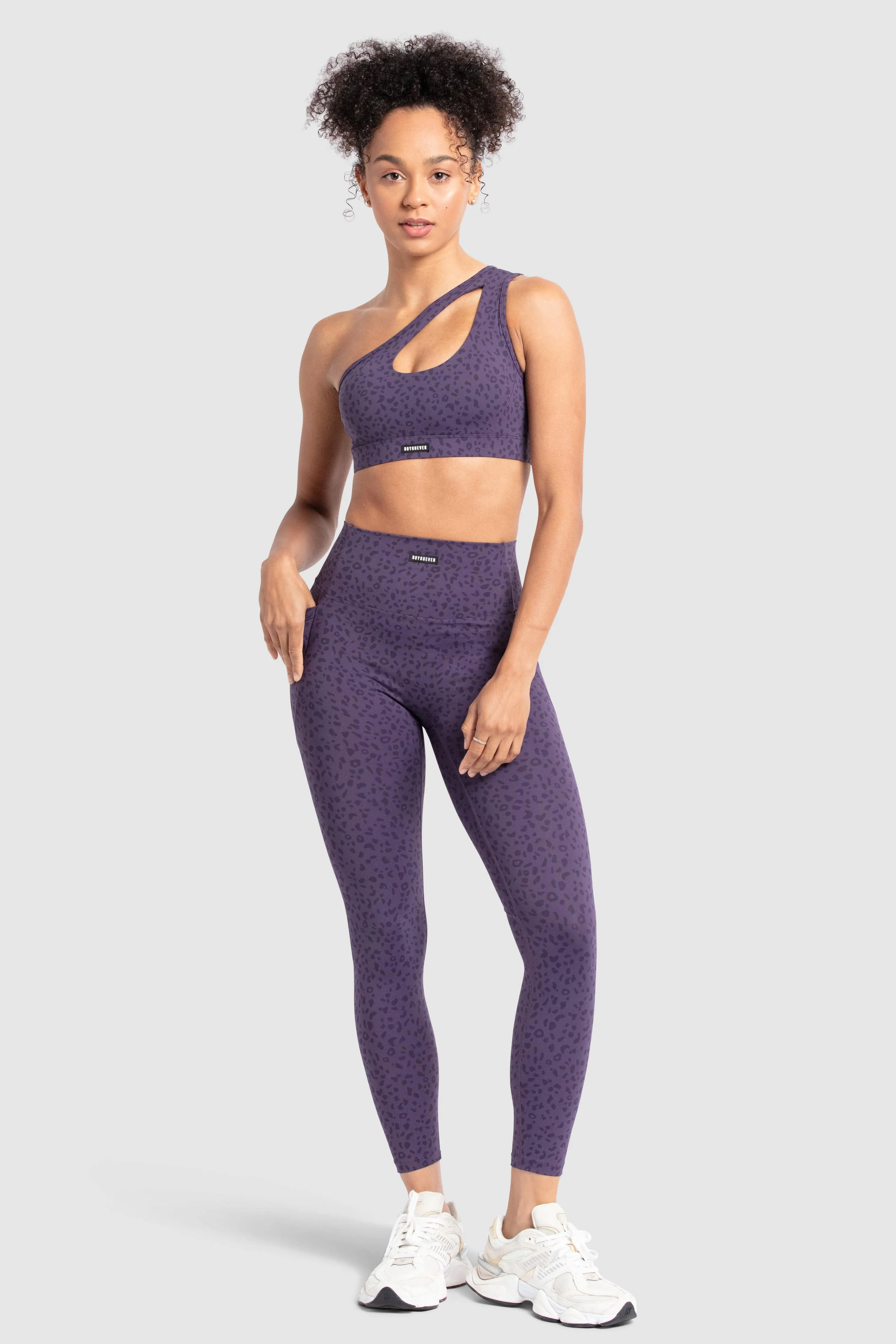 Desire Leggings - Purple Leopard