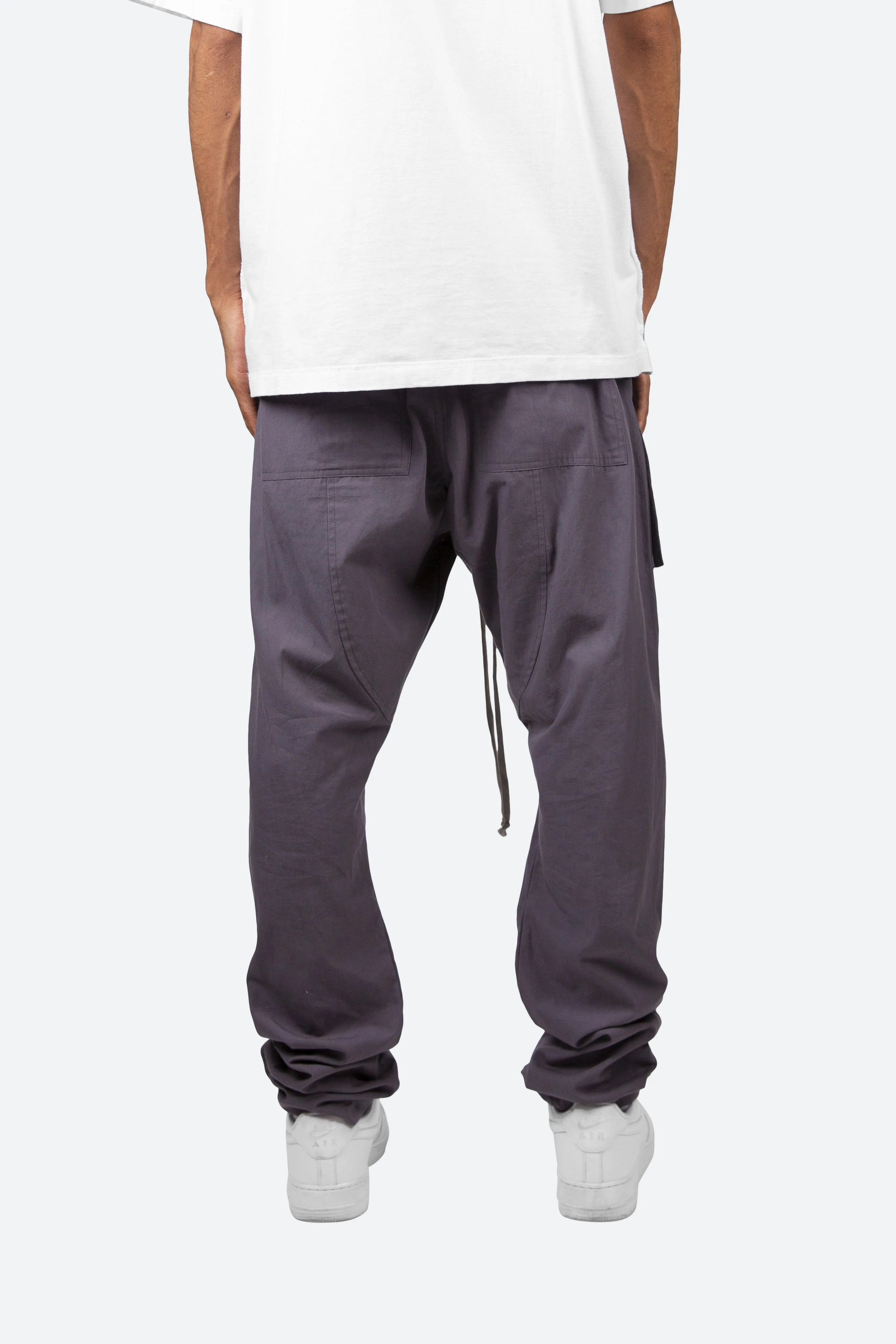 Drop Crotch Cargo Pants - Charcoal Grey