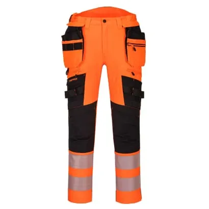 DX4 Hi Vis Removable Holster Pocket Flex Stetch Work Trousers-DX442