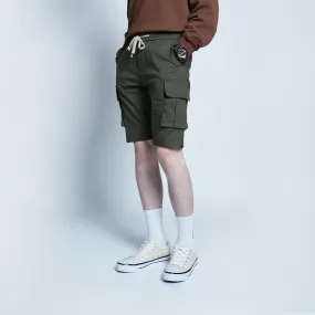 Elastic Cargo Short Pants - 104