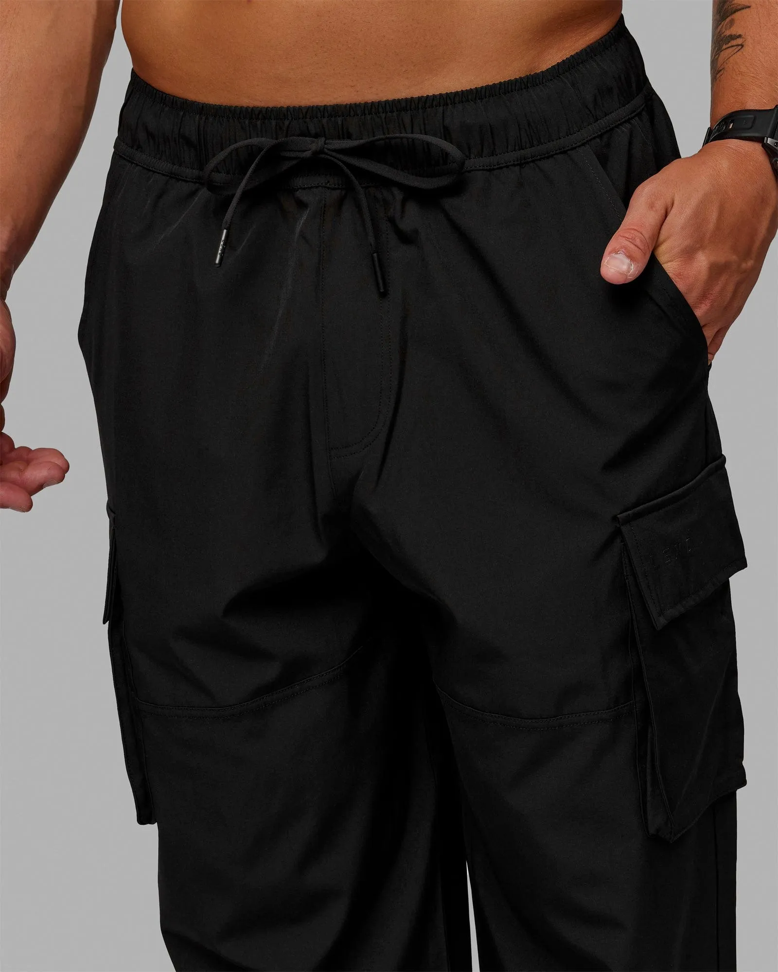 Energy Stretch Relaxed Fit Cargo Pants - Black