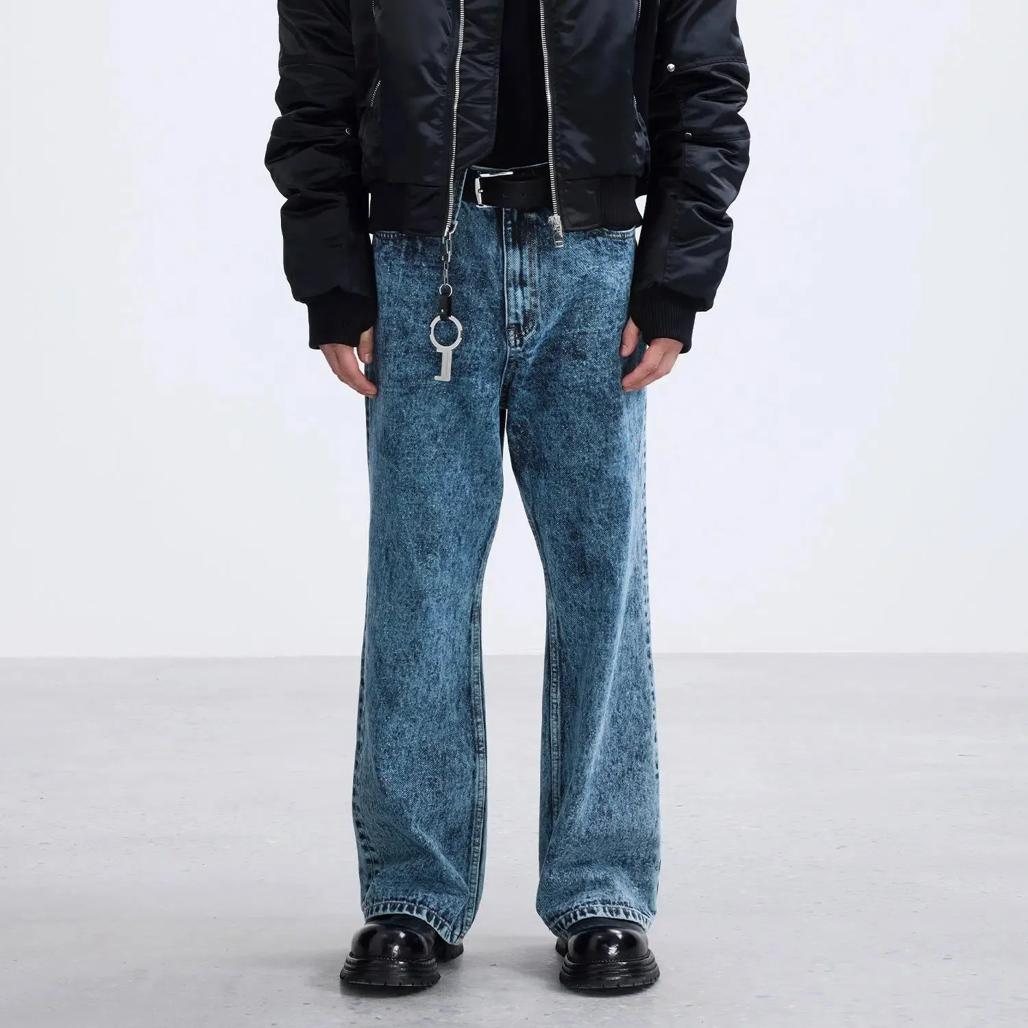 Essential Washed Bootcut Jeans